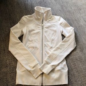 Lululemon fitted white tennis jacket